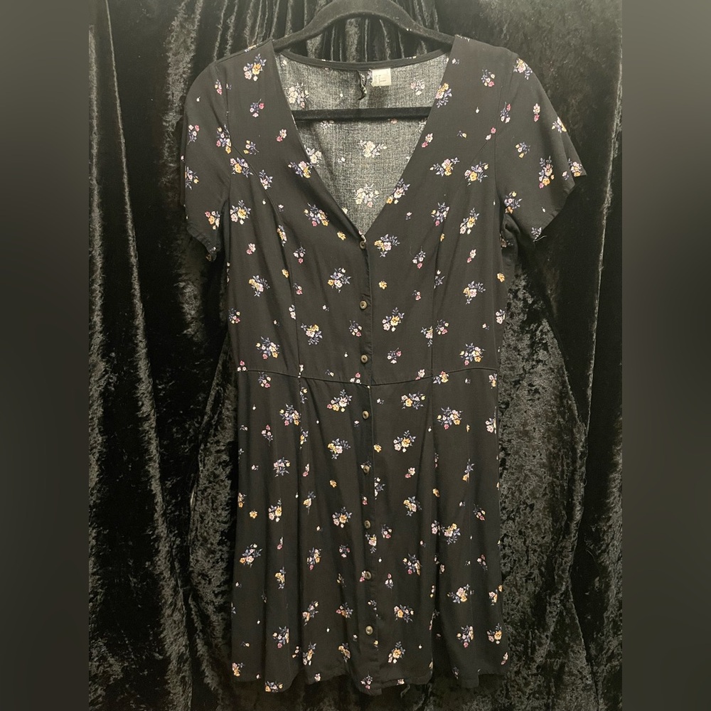 90s Grunge Floral Babydoll Dress